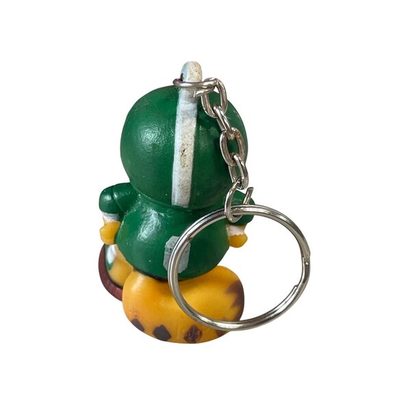 Vintage Gao Nanbei Garfield Keychain Figurine Football Player - Picture 2 of 3